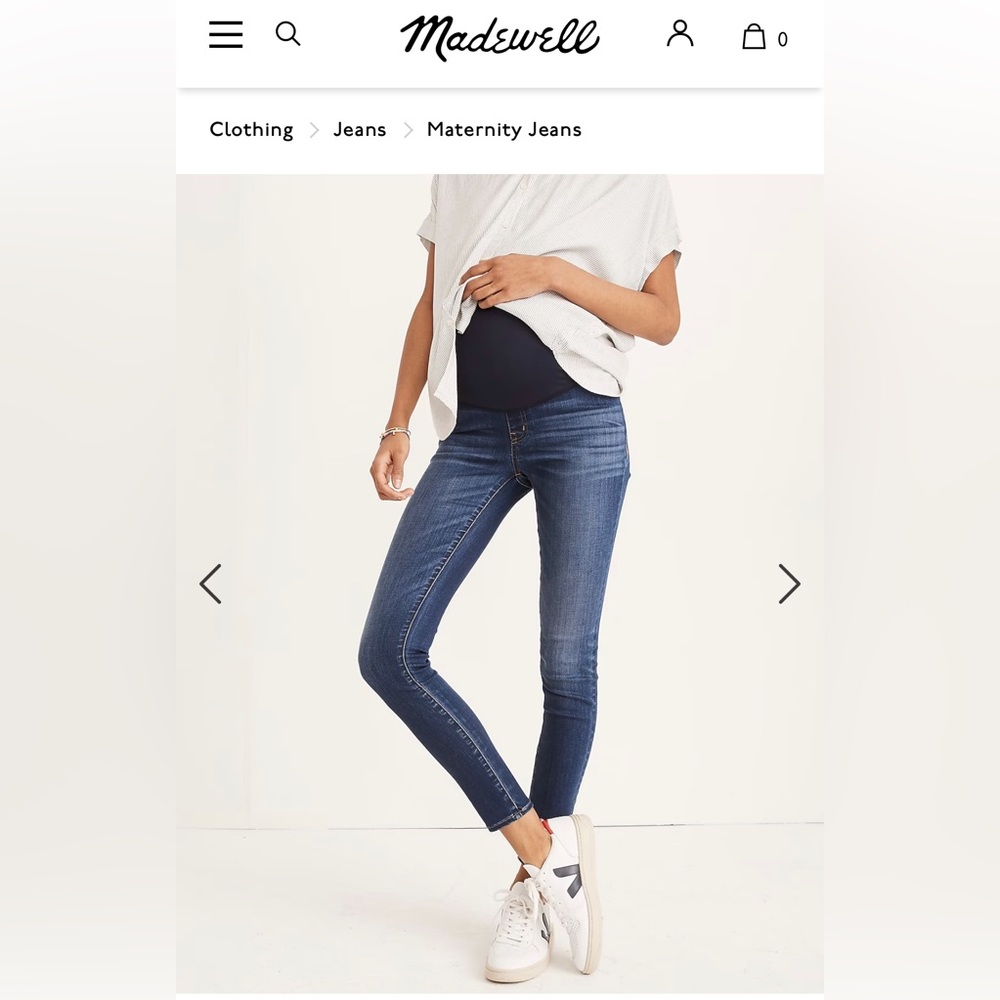Madewell Over the Belly Skinny Jeans